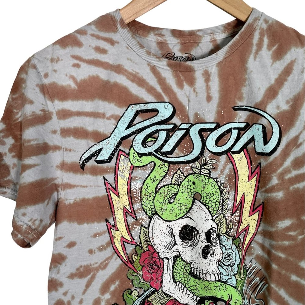 Poison Band Tee Graphic T-Shirt Size Small